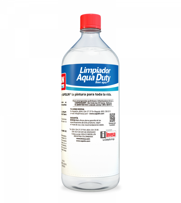 Limpiador Aqua Duty — limpiador base agua para pinturas y herramientas